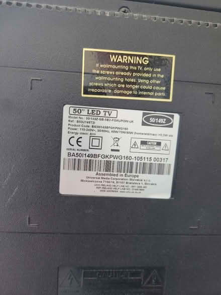 Photo of free 50 inch tv (Leadgate DH8) #3