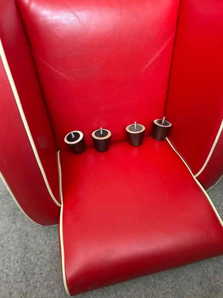 Photo of free Red leather chair (Horsforth LS18) #3