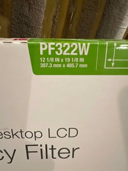 Photo of free Privacy filter for computer monitor (Woodpark) #2