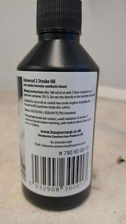 Photo of free Husqvarna 2-stroke oil (Woodford GL13) #2