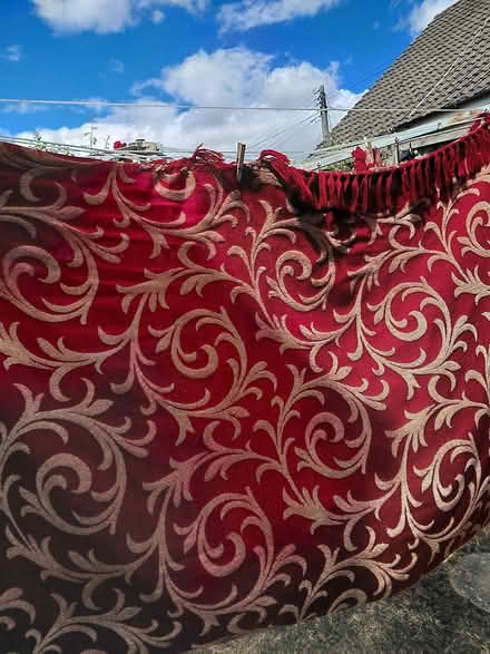 Photo of free Red and gold throw (Stroud GL5) #2