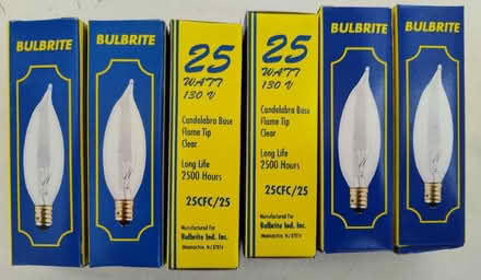 Photo of free 6 Candelabra Chandelier Bulbs (#1) (Saugus) #1