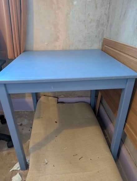 Photo of free Compact blue table (Wallasey, CH44) #3