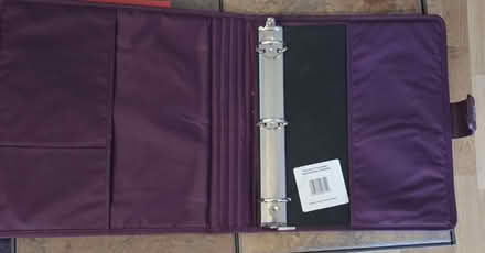 Photo of free Berry colored 3 ring binder (Glenview near Northbrook) #2