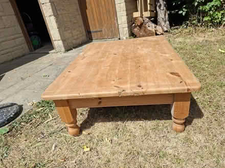 Photo of free Large pine coffee table (Kings Sutton OX17) #1