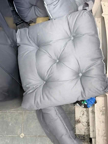 Photo of free 4 x 12” approx grey seat covers (Boughton Monchelsea ME17) #1