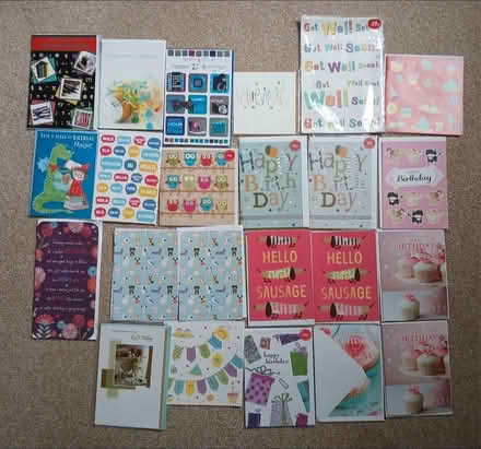 Photo of free Selection of 23 greetings cards (Stanhope DL13) #1