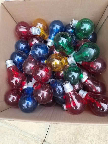 Photo of free Box of used coloured lamps (Hibaldstow) #1