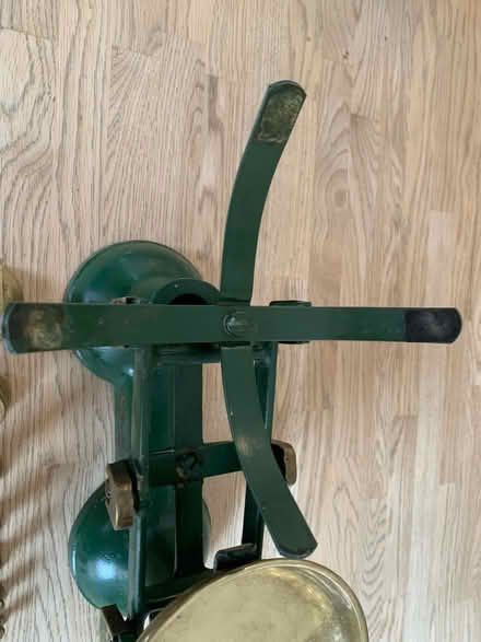 Photo of free Brass kitchen scales with weights (Uttoxeter ST14) #3