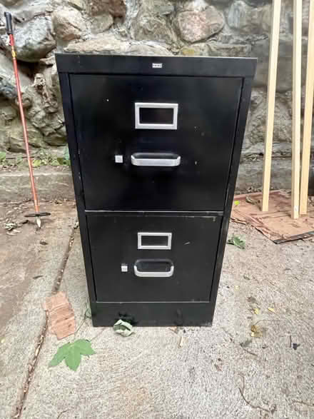 Photo of free Two-drawer filing cabinet (East Watertown) #4