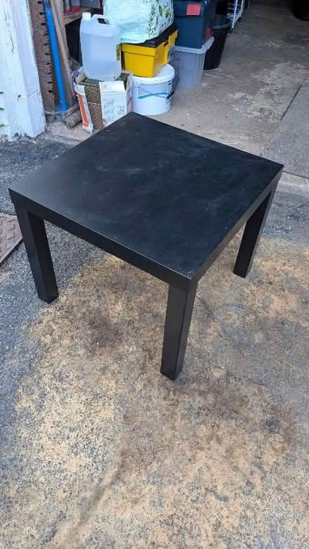 Photo of free Small black ikea table (Hampden Park BN22) #1