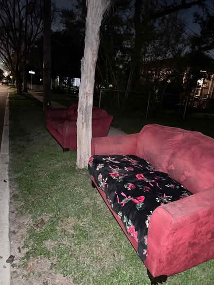 Photo of free couch and loveseat (Central) #2