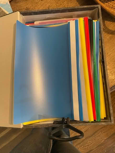 Photo of free A4 project folders & plastic pockets (Surlingham NR14) #1
