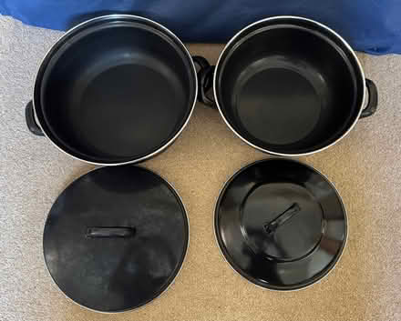 Photo of free Black enamel saucepans (Boroughbridge YO51) #3