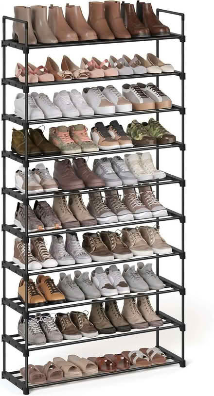 Photo of free 10-tier metal shoe rack - 206h x 30d x ~60w CM (Wokingham RG41) #1