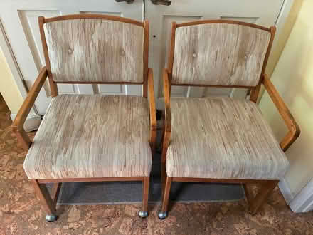 Photo of free Dining chairs with arms on casters (west Cupertino) #1