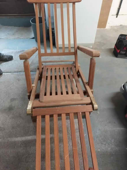 Photo of free Wooden deck chair (Eskbank EH22) #1