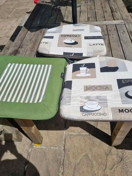 Photo of free 3 seat cushions/pads (Chalford GL6) #1