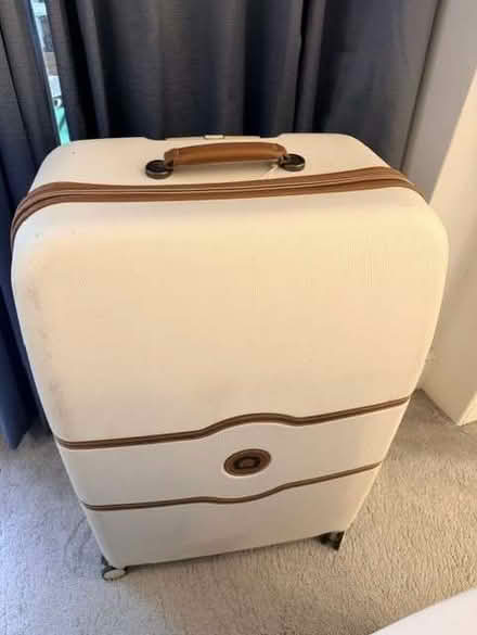 Photo of free Large Cream Delsey Suitcase - perfect condition (Earls Court SW10) #3