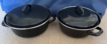 Photo of free Black enamel saucepans (Boroughbridge YO51) #1