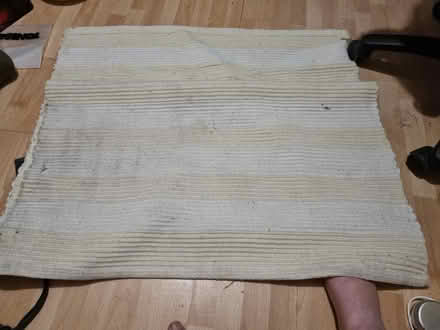 Photo of free Cream and white cotton mix rug. (Alperton HA0) #1