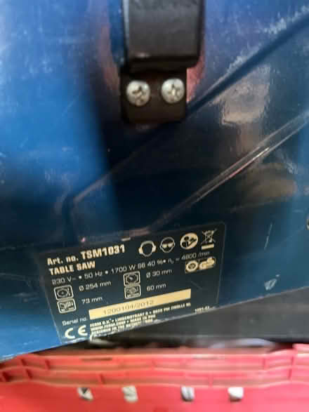 Photo of free Table saw ‘spares or repairs’ (Devizes SN10) #3