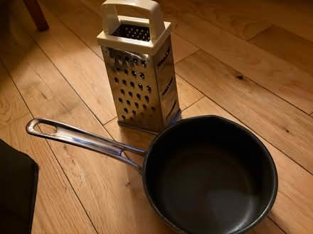 Photo of free Small saucepan and grater (Dennistoun G31) #1