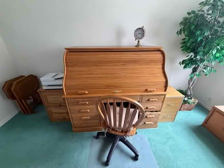 Photo of free Wooden roll top desk (Holiday Florida) #1