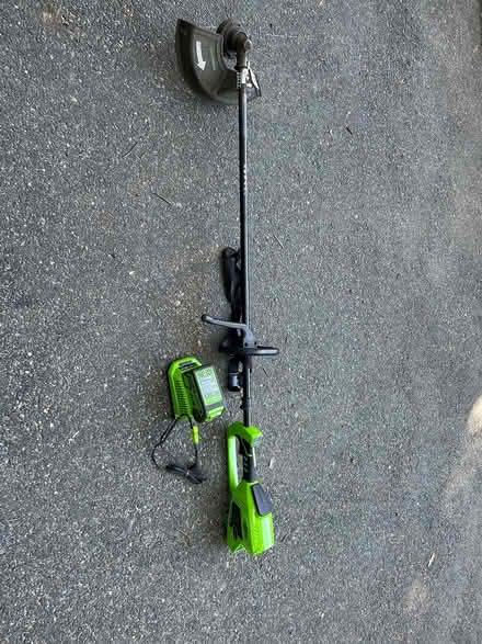 Photo of free Greenworks 14’ string trimmer (Groton Ma.) #2