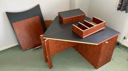 Photo of free Substantial corner desk unit (Old Hurst PE28) #2