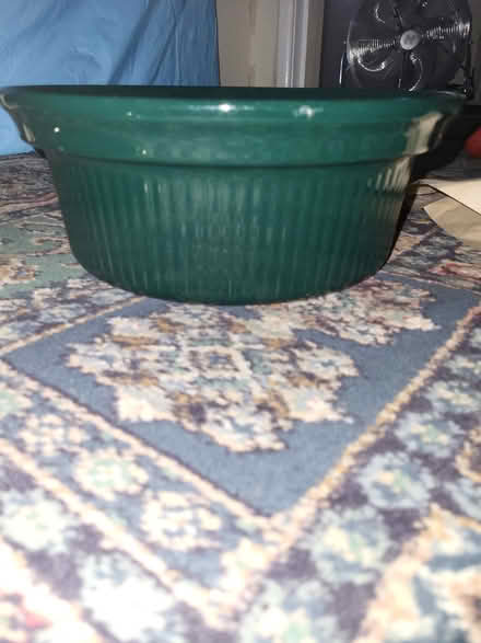 Photo of free Large heavy casserole bowl green (Sheriff hutton YO60) #1