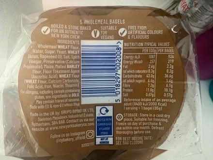 Photo of free Wholemeal bagels (Merton SW19) #2