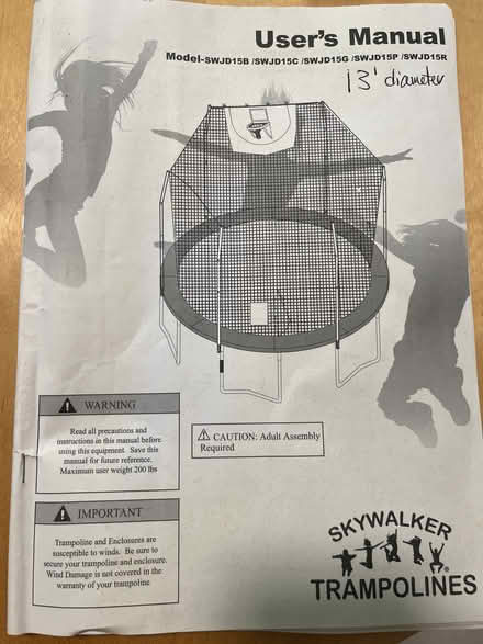 Photo of free Trampoline--15 ft diameter with net (Oshtemo near M43 & VanKal) #1