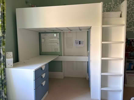 Photo of free IKEA raised kids bed with desk (Clifton, Bristol) #3