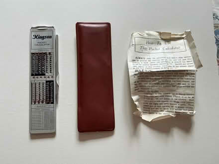 Photo of free Kingson manual pocket calculator (Walkley S6) #1