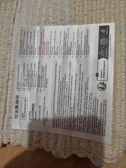 Photo of free Cream and white cotton mix rug. (Alperton HA0) #2