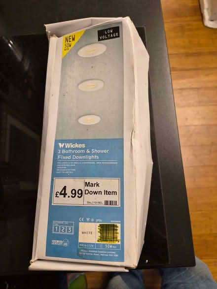 Photo of free Set of 3 low wattage downlights (Warkton NN16) #1