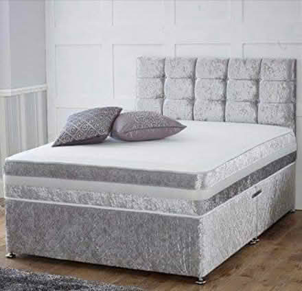 Photo of free Silver storage divan double (Oadby LE2) #1