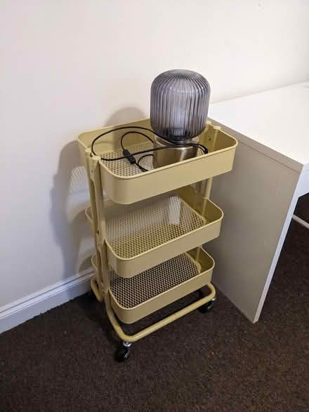 Photo of free Gold IKEA 3-tier trolley & lamp (Brighton BN2) #1