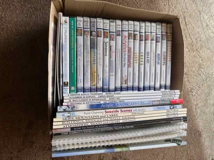 Photo of free A box of painting books and dvds (Claydon IP6) #1