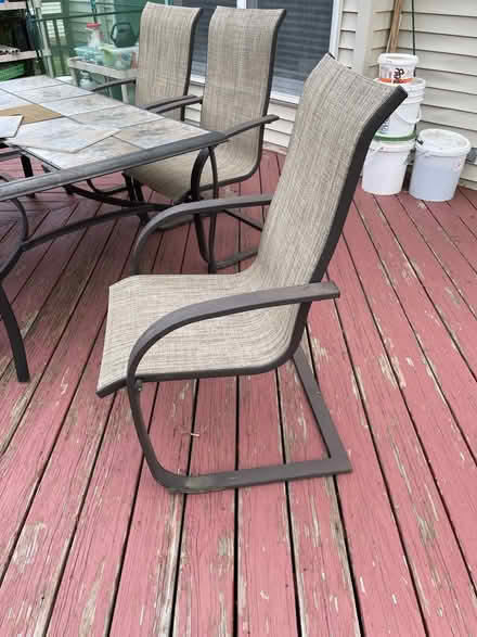 Photo of free Outdoor dining table and chairs (Hatfield Pa) #2