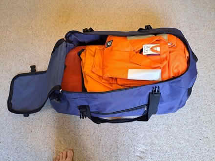 Photo of free Two orange Wenaas overalls, Wenaas Offshore bag etc (Molesey KT8) #4