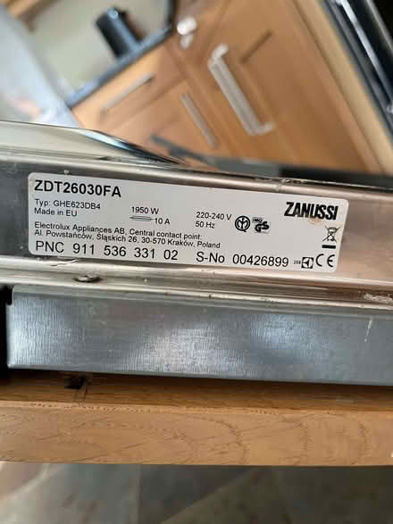 Photo of free Dishwasher (broken) (Northwick WR3) #1
