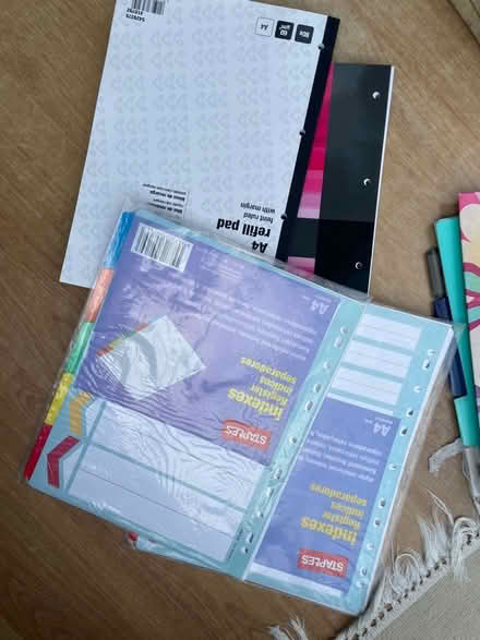 Photo of free Pads of lined paper and dividers, also some paper books for (Eversley RG40) #1