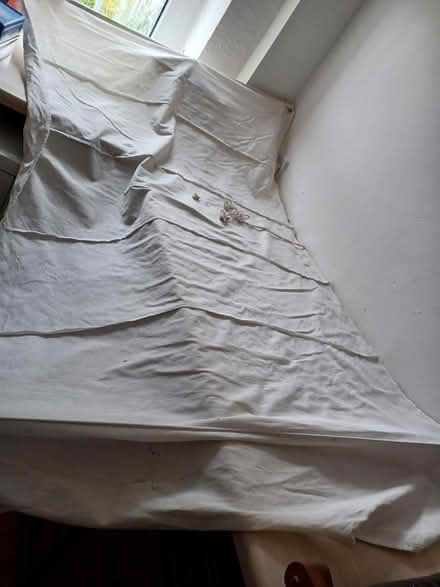 Photo of free IKEA white cotton roman blind (Belper Town centre) #1