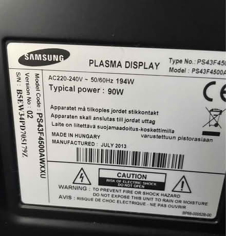 Photo of free Samsung TV (B11UE) #3