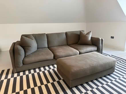 Photo of free Italian linen sofa (Cobham KT11) #1