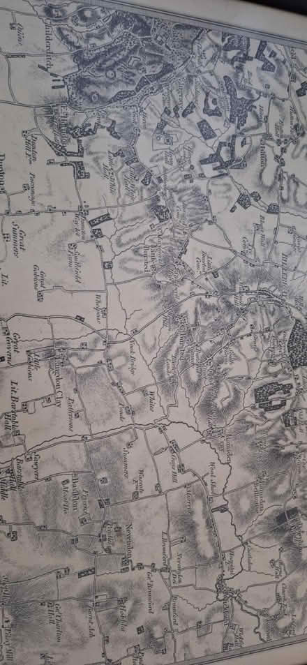 Photo of free Print 1805 map showing Billericay (South Green CM11) #2