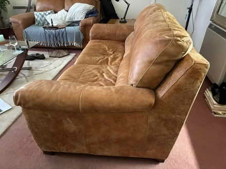 Photo of free Leather sofa (Letham DD8) #2