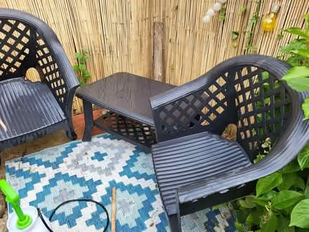 Photo of free Garden table and 2 chairs (Sheriff hutton YO60) #1